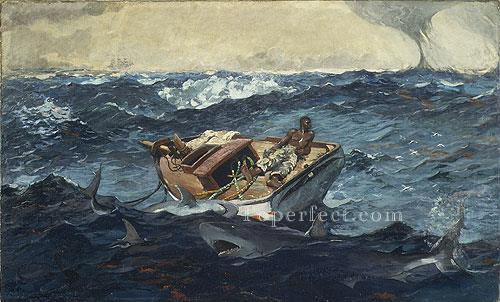 The Gulf Stream Realism marine painter Winslow Homer Oil Paintings